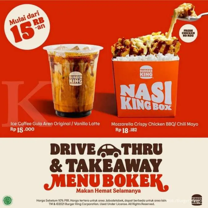 Promo Burger King Agustus 2021 