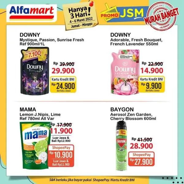 Promo JSM Alfamart Periode 4-6 Maret 2022