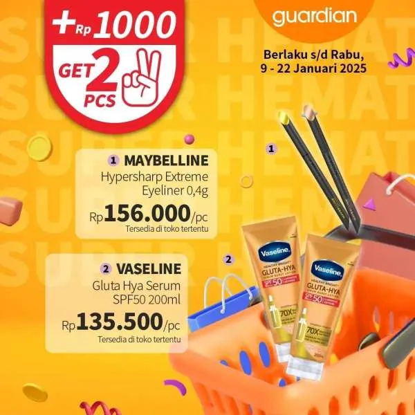 Promo Guardian Super Hemat Periode 9-22 Januari 2025