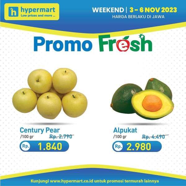 Katalog Promo JSM Hypermart Terbaru 3-6 November 2023, Promo Fresh Akhir Pekan