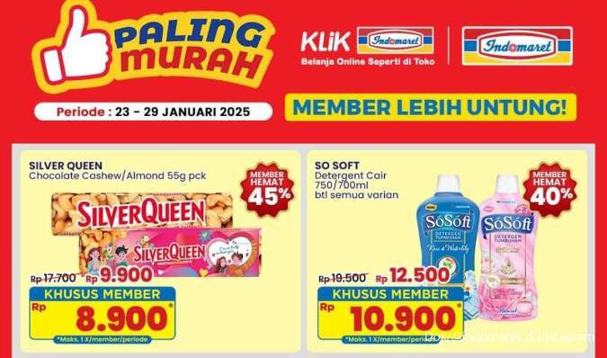 Promo Indomaret 23-29 Januari 2025, SilverQueen dan Good Day Hemat Sampai 45%