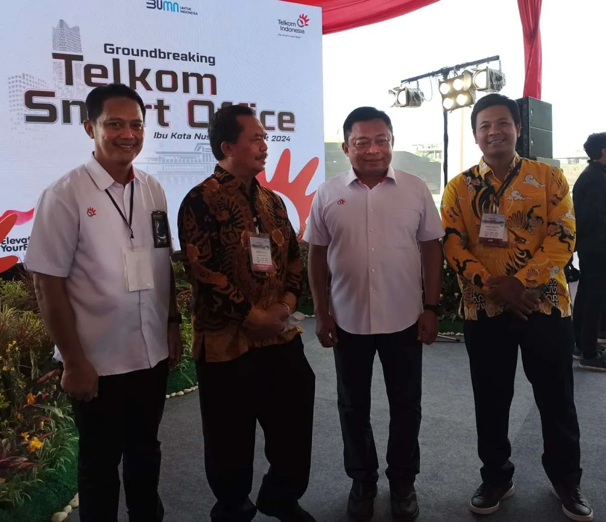 Telkom (TLKM) Lakukan Groundbreaking Telkom Smart Office, Dukung Smart City di IKN