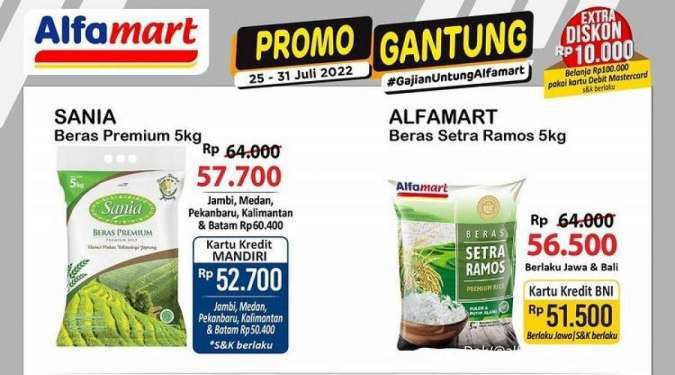 Promo Alfamart Gantung Terbaru Jelang Akhir Bulan Juli 2022, Banyak Potongan Harga!