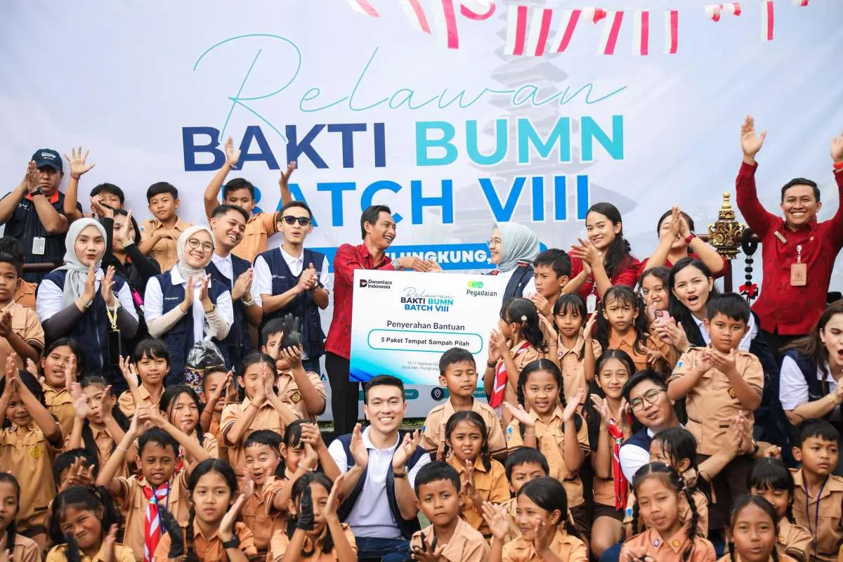 Kolaborasi Pegadaian & Relawan BUMN VIII Bangun Kemandirian Desa Aan Lebih Mandiri