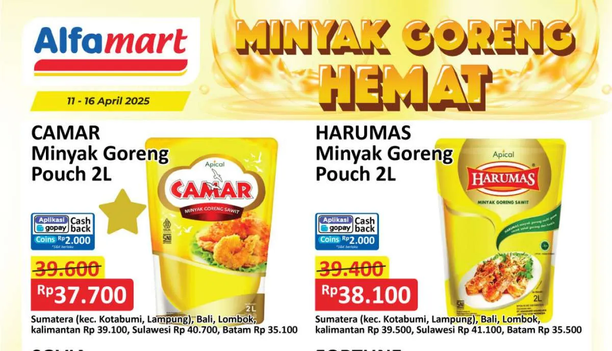 Promo Minyak Goreng di Alfamart-Indomaret 15 April 2025, Harga Hemat Sampai Besok