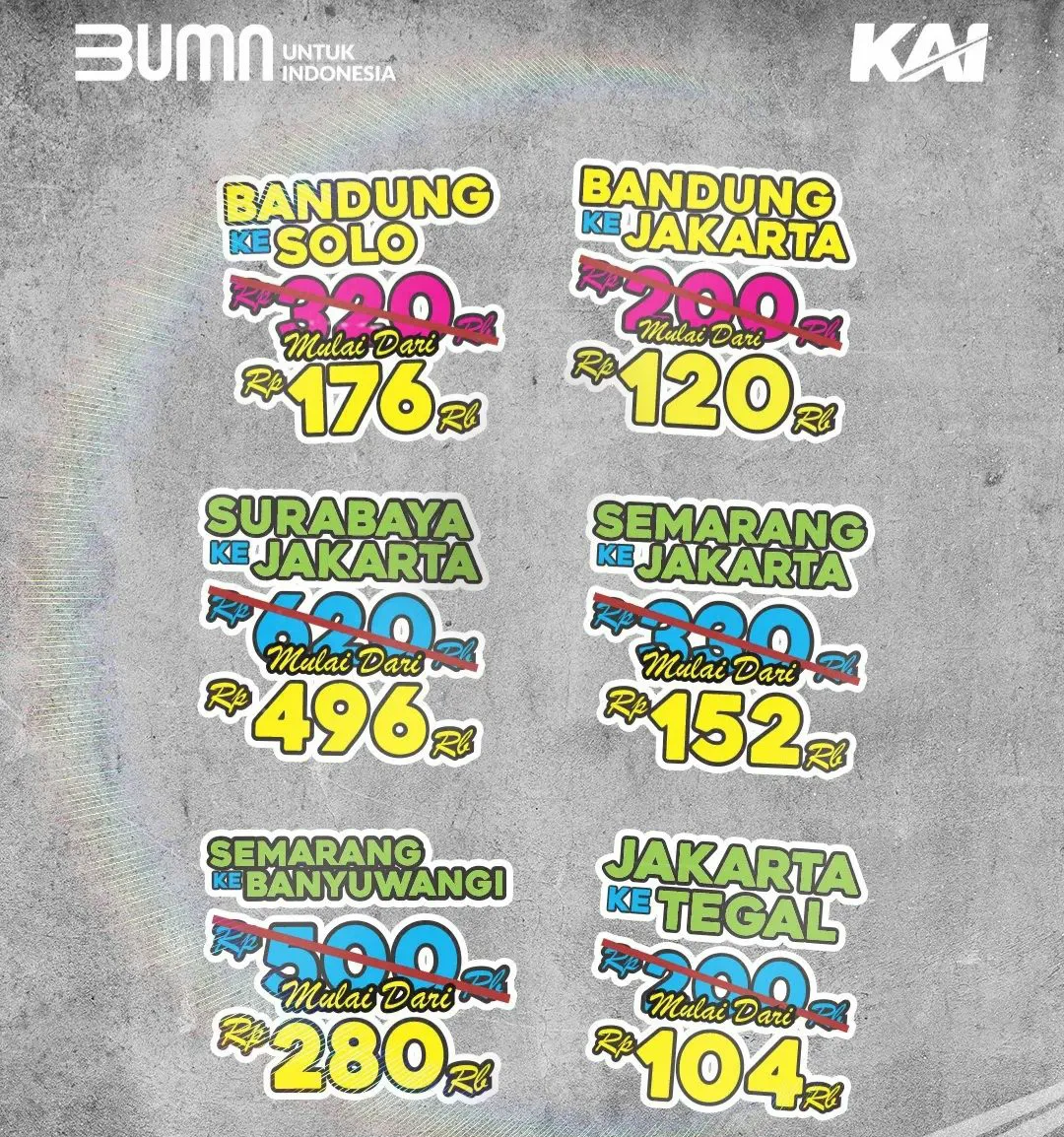 Promo KAI Juleha Juli Lebih Hemat Diskon 20%