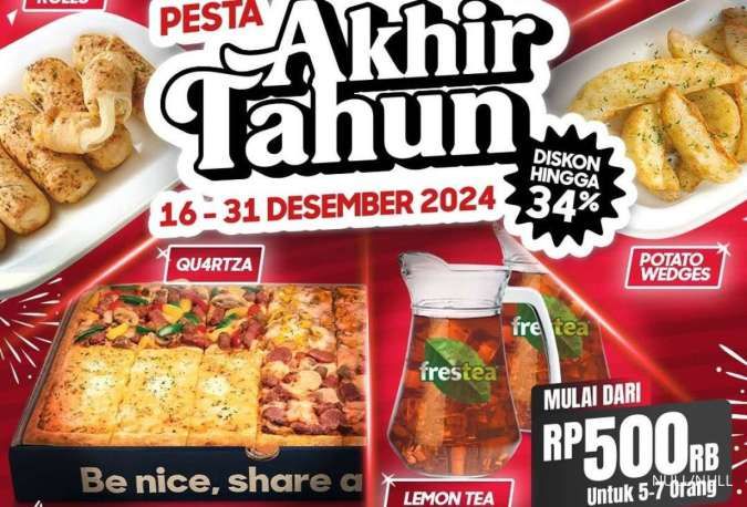 Promo Pizza Hut Akhir Tahun 2024, Makan Beramai-Ramai Lebih Hemat dengan Diskon Besar