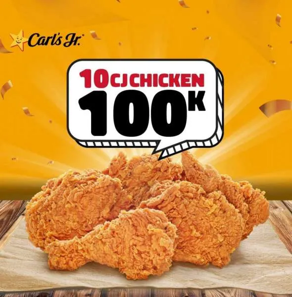 Promo Carls Jr Spesial Akhir Tahun Paket 10 Ayam