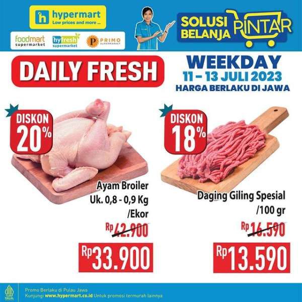 Katalog Promo Hypermart Diskon Weekday Terbaru 11-13 Juli 2023