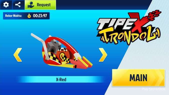 Game Tipe X Trondol 3D Balap Racing