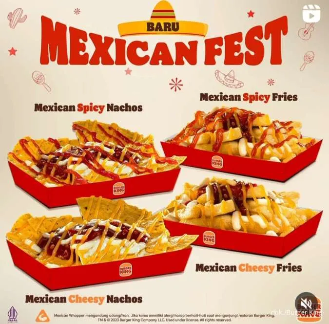 Promo Burger King menu baru Mexican Fest