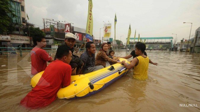 Pagi ini, 17 RW kena banjir akibat luapan Kali Ciliwung