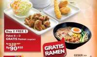Promo HokBen Januari 2026, Beli 2 Gratis 1 Ramen Rp 30.000-an Per Orang