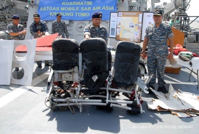Satu baris kursi penumpang AirAsia ditemukan 