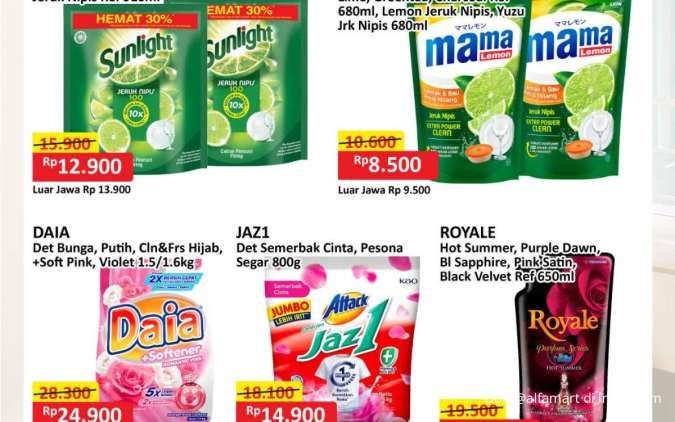 Promo JSM Alfamart 10-12 Januari 2025, Beli Sunlight Sampai Attack Harga Lebih Murah