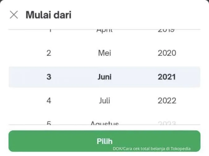 Cara cek total belanja di Tokopedia