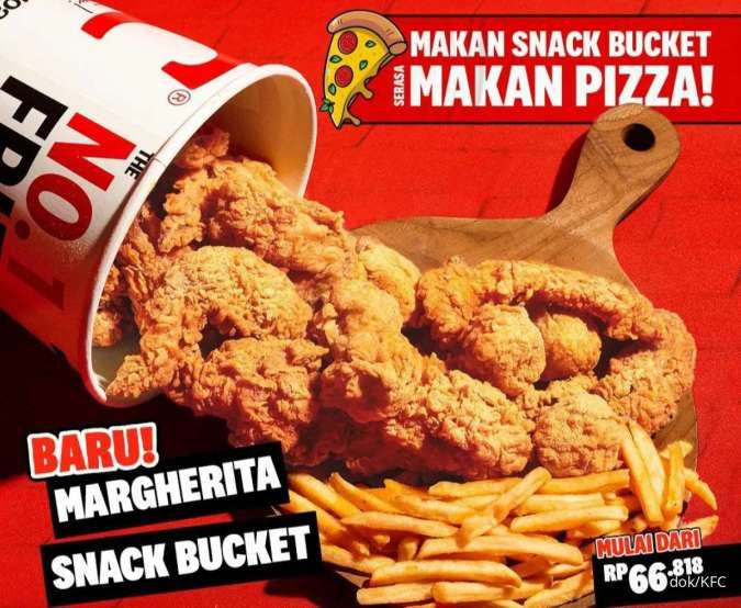 Promo KFC 22 Juni 2023, Beli The Best Thursday dan Snack Bucket Margherita Hemat