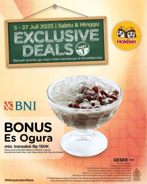 Promo HokBen dengan Bank BNI Bulan Juli 2025