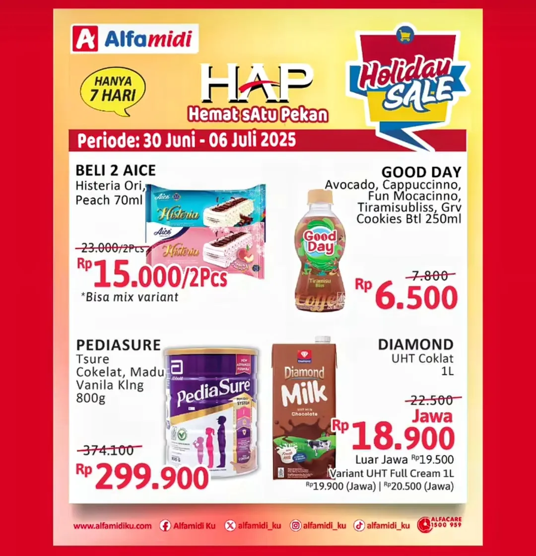 Promo Alfamidi Hemat Satu Pekan Periode 30 Juni-6 Juli 2025