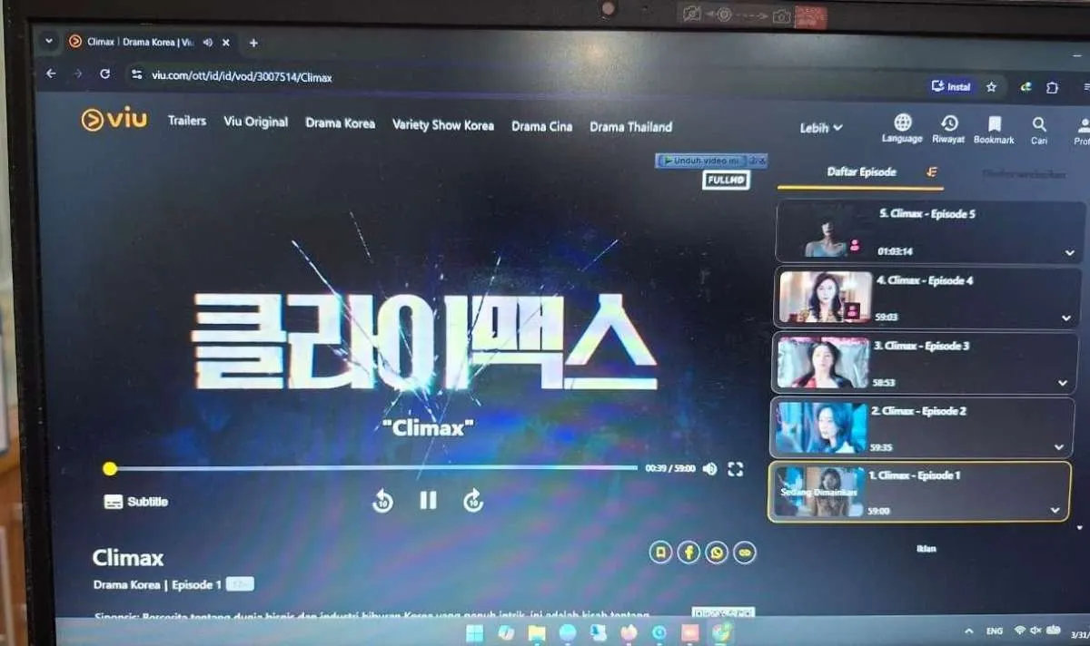 5 Drakor On Going Terbaru dengan Rating Tinggi Maret 2026, Ada Climax