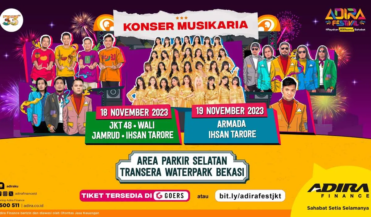 Adira Finance Meriahkan HUT ke-33 di AdiraFestivalJabodetabek: Kemeriahan&Kebahagiaan