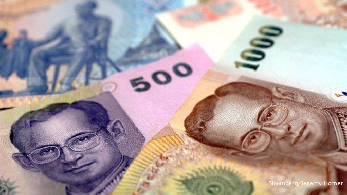 Baht paling bersinar, rupiah paling redup di Asia