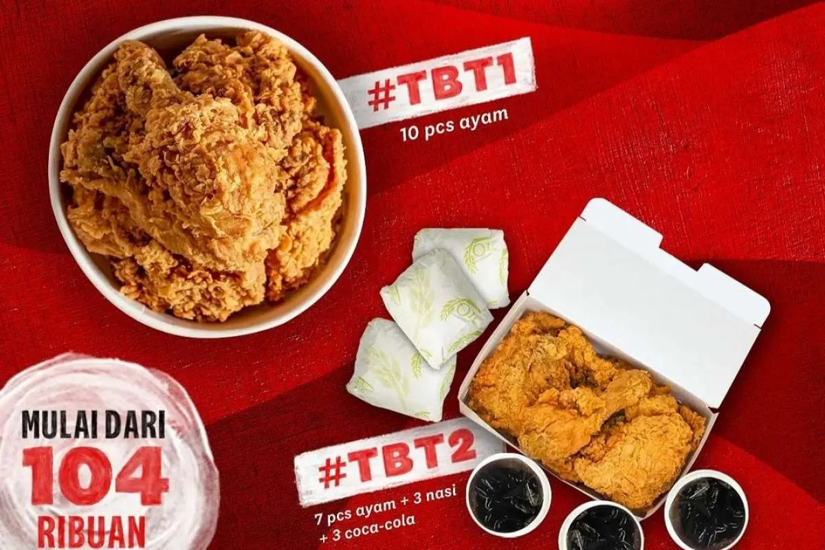 Promo KFC (23/12), Paket TBT 1 atau TBT 2 di Promo The Best Thursday Kamis Rp 115.000
