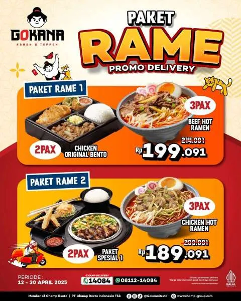 Promo Gokana Paket Rame Delivery