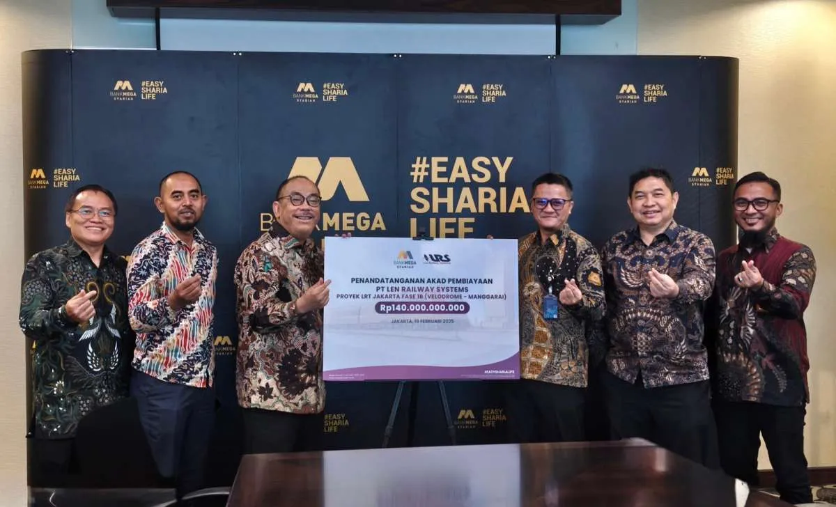 Bank Mega Syariah Salurkan Pembiayaan untuk Proyek LRT Jakarta Tahap 2
