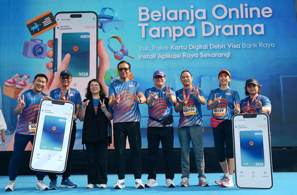 Bank Raya Luncurkan Kartu Debit Virtual Visa di Ajang Raya Run 2025