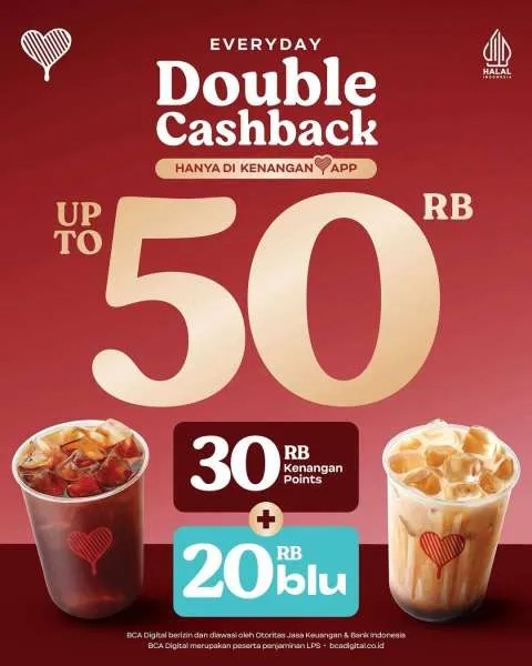 Promo Kopi Kenangan Blu Double Cashback