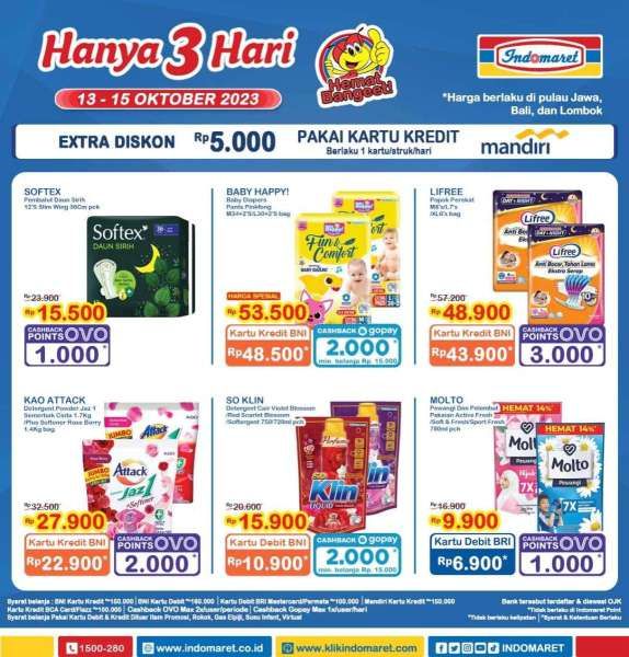 Promo JSM Indomaret Terbaru 13-15 Oktober 2023