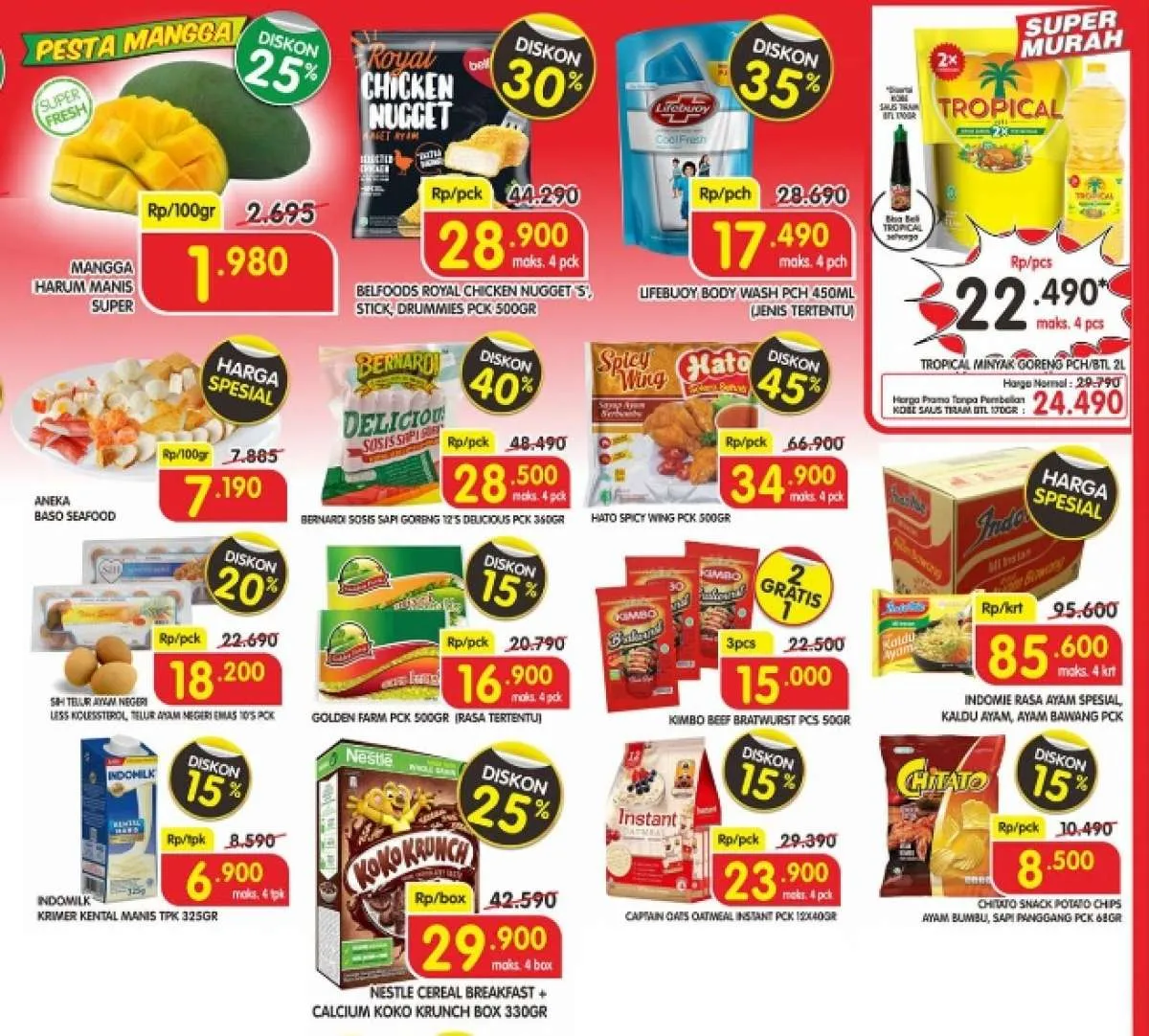 Promo Superindo hari ini (29/9), harga minyak goreng Tropical Rp 22.490!