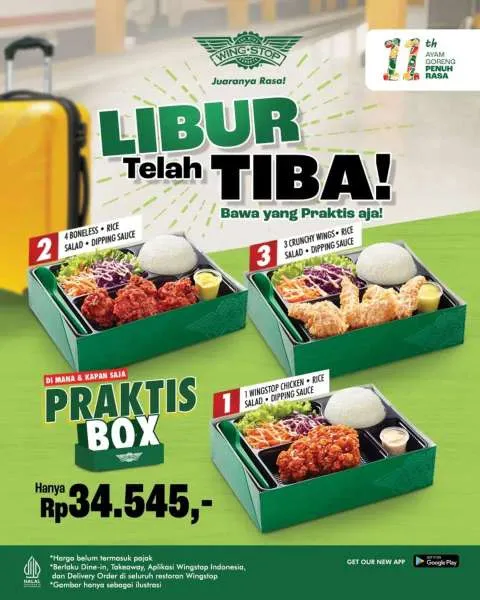 Promo Wingstop Praktis Box Liburan
