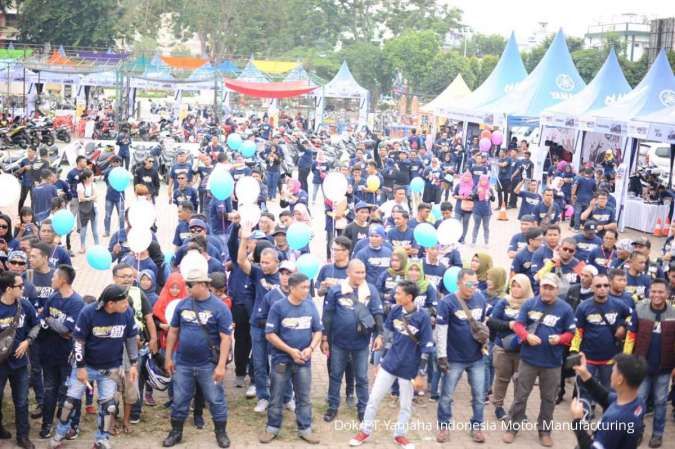 Wall of Fame Raksasa Abadikan Momen MAXI Yamaha Day Tebing Tinggi