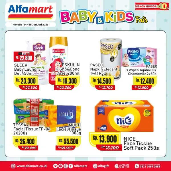 Promo Alfamart Baby & Kids Fair Diskon s/d 40% Periode 1-15 Januari 2025