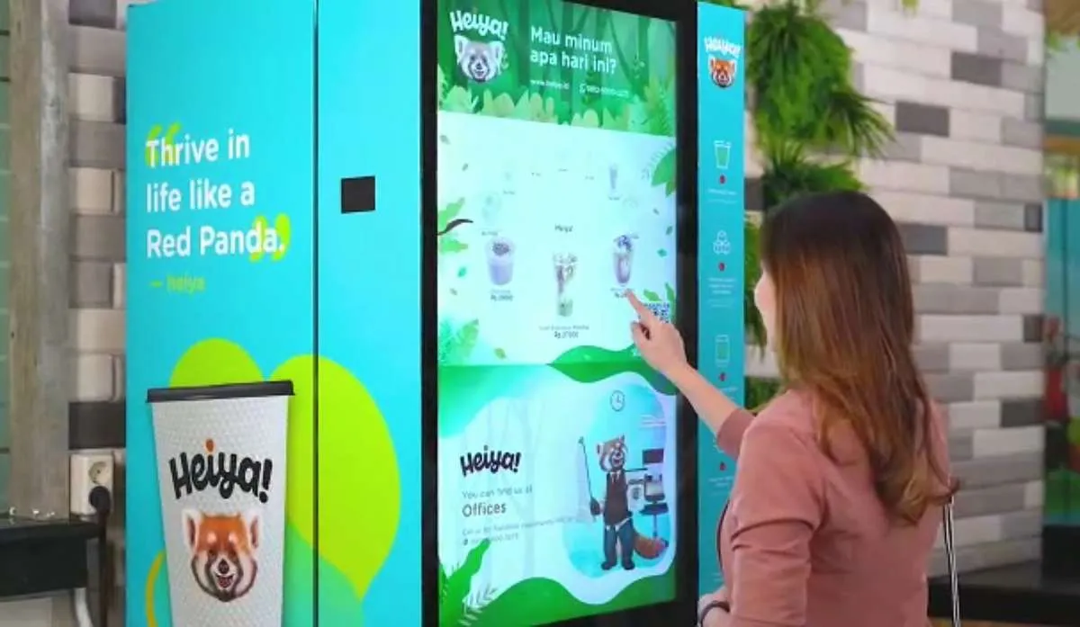 Mau usaha minuman kopi sambil ongkang-ongkang kaki, ada vending machine Heiya