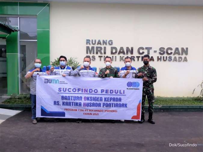 Sucofindo Lawan Covid-19, Salurkan Bantuan Tabung Oksigen di Wilayah Pontianak