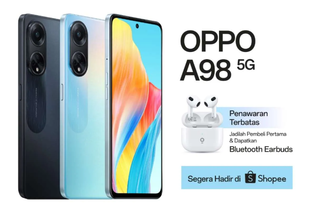 Mulai Dijual 14 September 2023, Cek Spesifikasi & Prediksi Harga HP OPPO A98 5G
