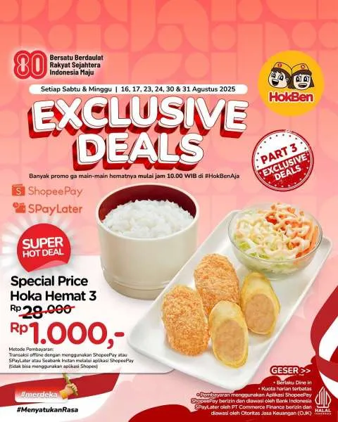 Promo HokBen ShopeePay SpayLater Agustus 2025