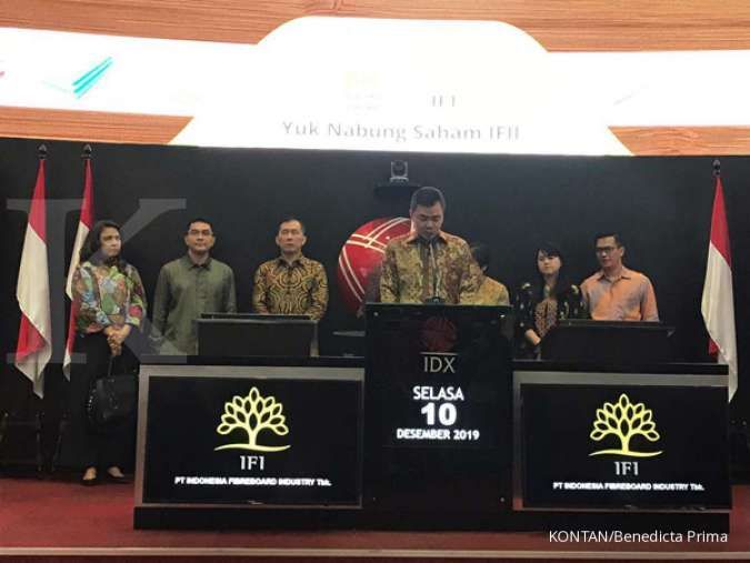 Saham Indonesia Fibreboard Industry (IFII) naik 69,52% di perdagangan perdana
