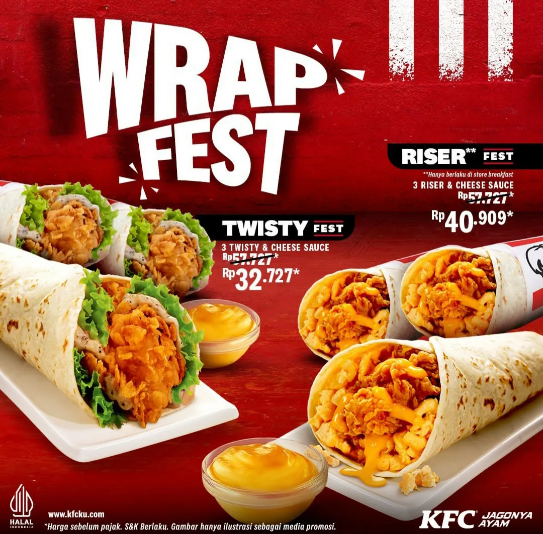 promo KFC 2024: wrap fest