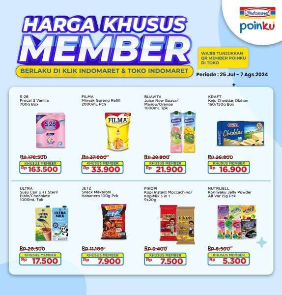 Promo Indomaret Harga Khusus Member 25 Juli-4 Agustus 2024