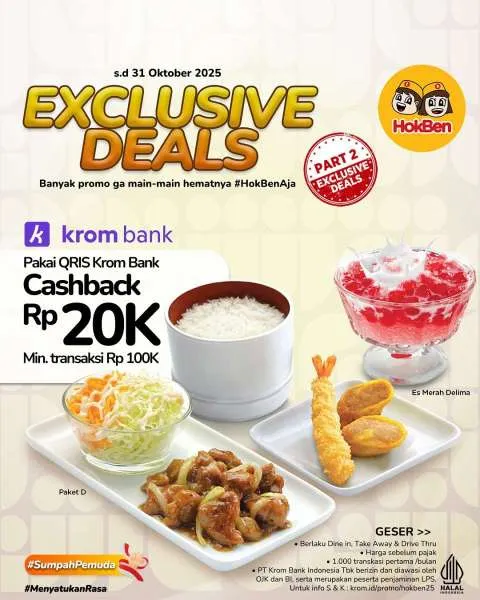 Promo HokBen x Krom Bank Oktober 2025