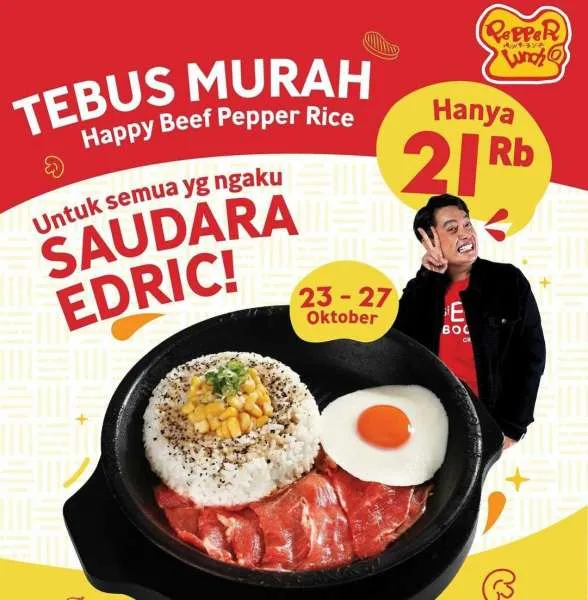 Promo Pepper Lunch tebus murah Rp 21.000