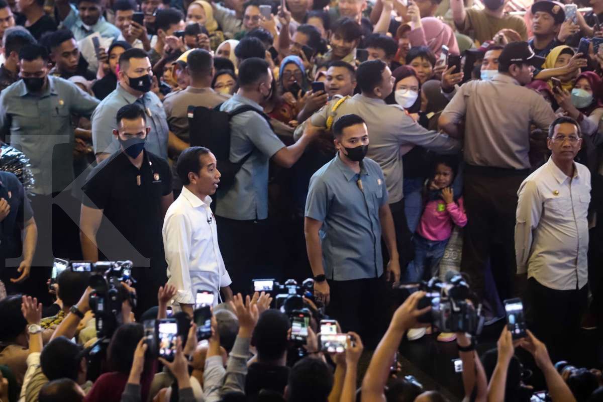 Jokowi di Pasar Tanah Abang