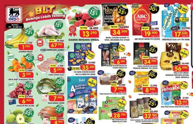 Promo JSM Superindo 9-12 Mei 2025, Nugget dan Greenfields Beli Banyak Lebih Hemat