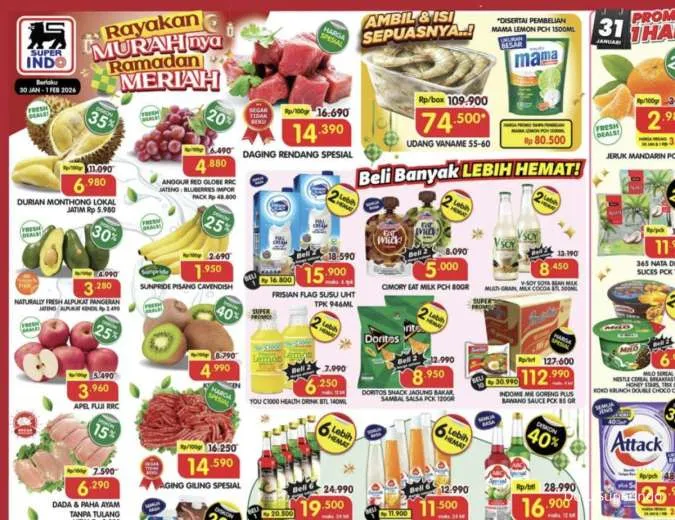 Katalog Promo JSM Superindo Diskon hingga 40% Periode 30 Januari-1 Februari 2026