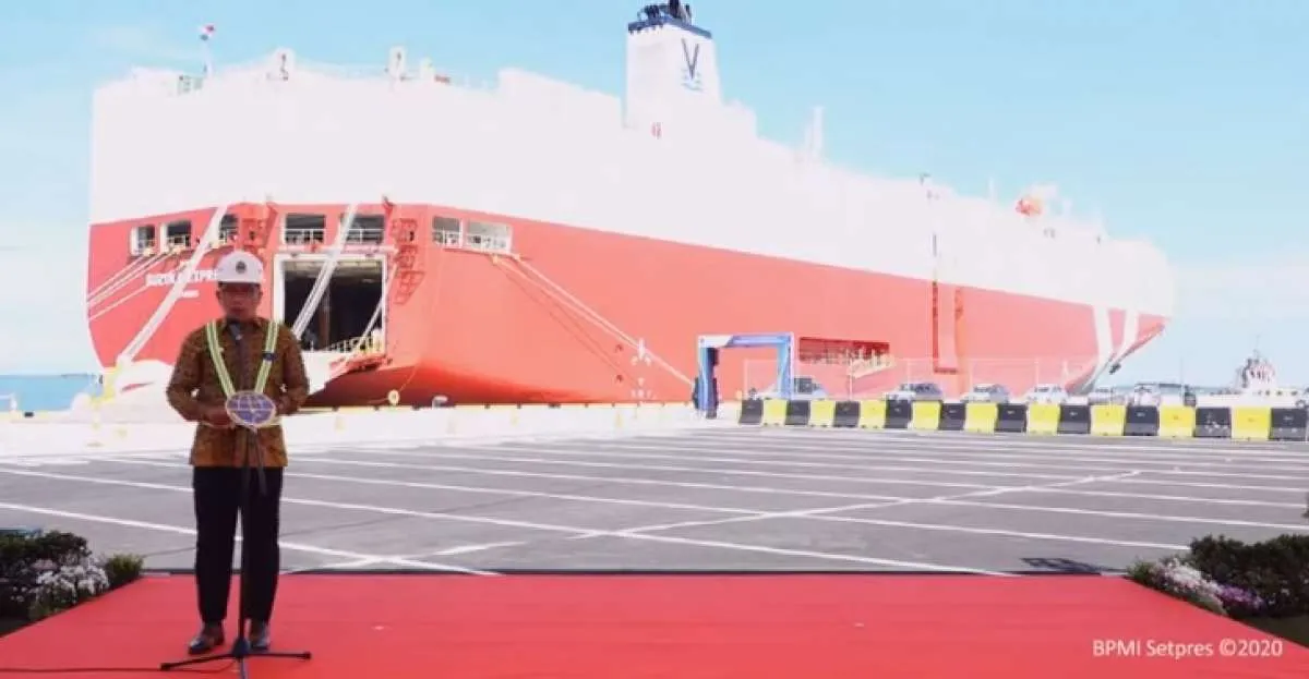 Pantun pujian Ridwan Kamil ke Jokowi dan Menhub, di soft launching Pelabuhan Patimban