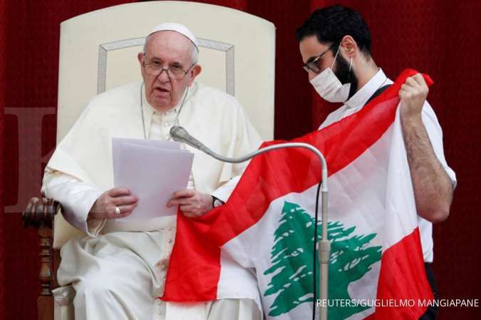 Audiensi pertama setelah 6 bulan, Paus Fransiskus serukan doa & puasa untuk Lebanon